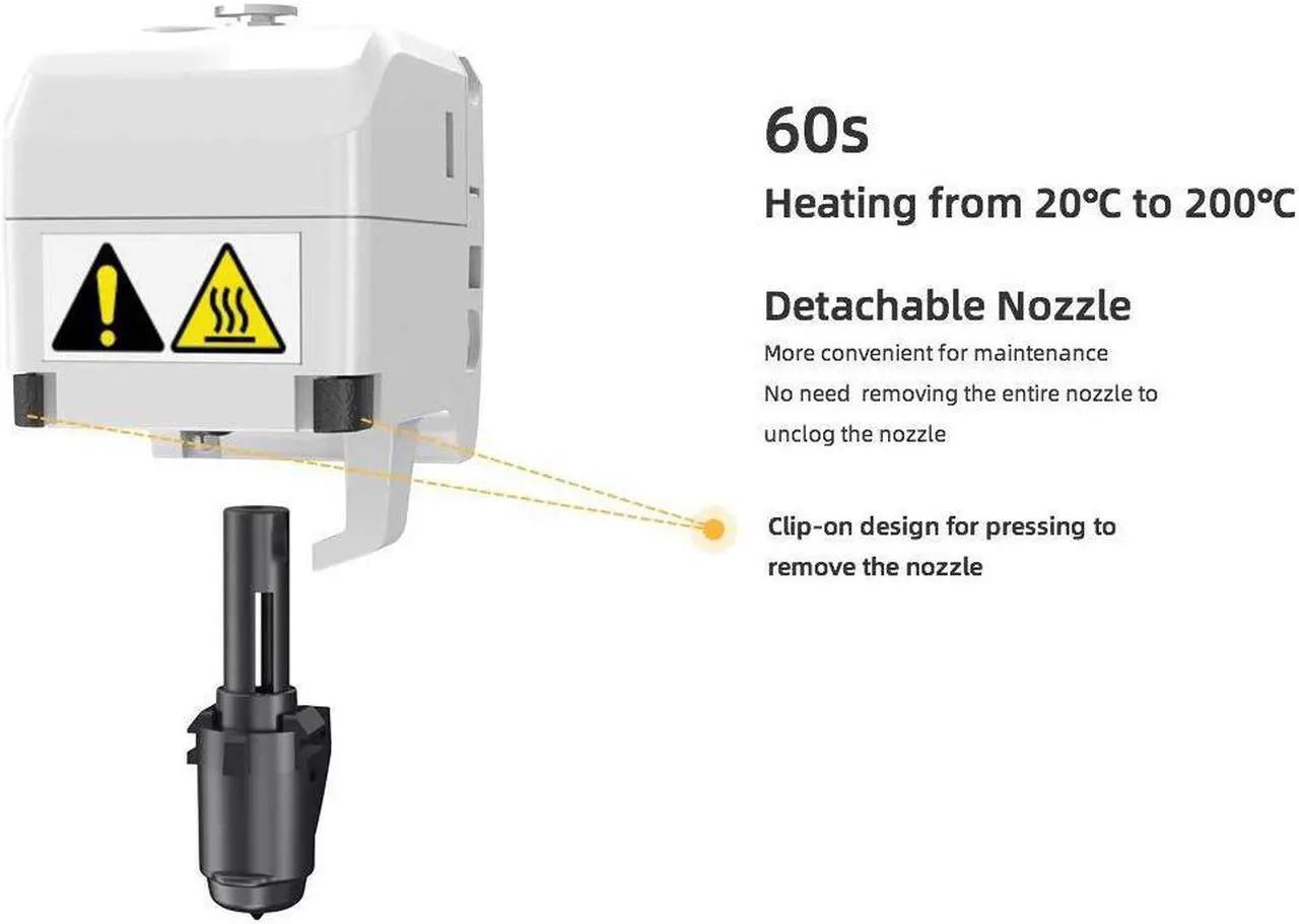 Alt view image 5 of 14 - Flashforge 3D Printer Adventurer 3 Auto Leveling Quick Removable Nozzle High Precision