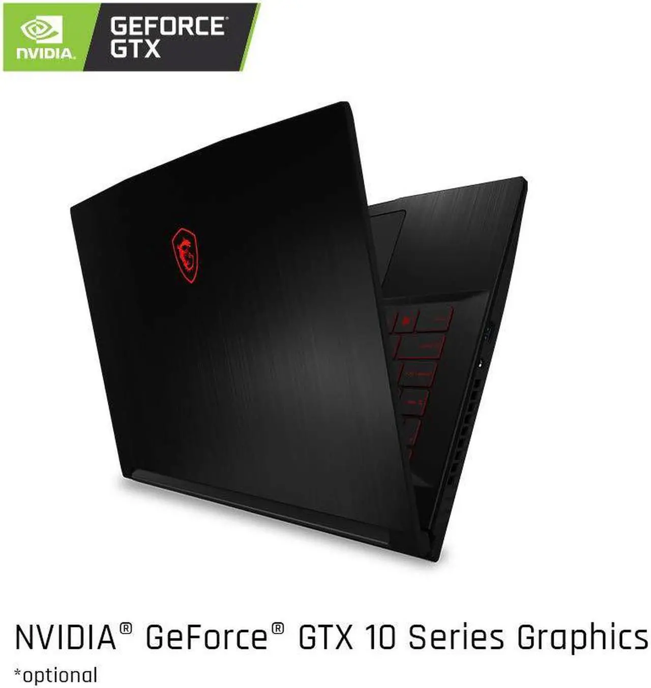 Alt view image 5 of 8 - MSI GF63 Thin 9SCX-615 15.6" Gaming Laptop, Intel Core i5-9300H, NVIDIA GTX 1050Ti, 8GB, 512GB NVMe SSD, Win10