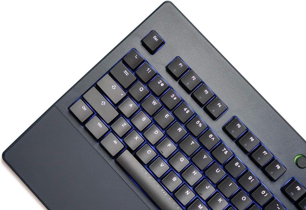 Alt view image 3 of 7 - iKBC Table E401 White Backlit LED Mechanical Keyboard with Cherry MX Red Switch for Windows/Mac, Tenkeyless Keyboards with Built-in Palmrest, Dark Gray Case, Black ABS 87 Keycaps, ASIN/US QWERTY