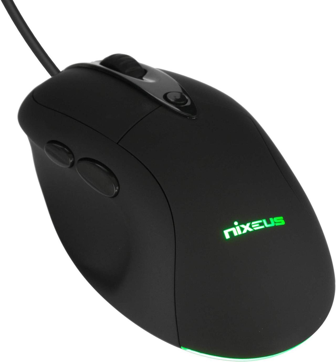 Main image of Nixeus Revel FIT Ergonomic Gaming Mouse PMW 3360, Rubberized Black - PC, Mac