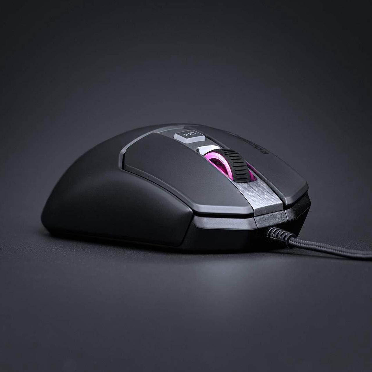 Alt view image 3 of 20 - Kain 120 Aimo RGB PC Gaming Mouse - Black