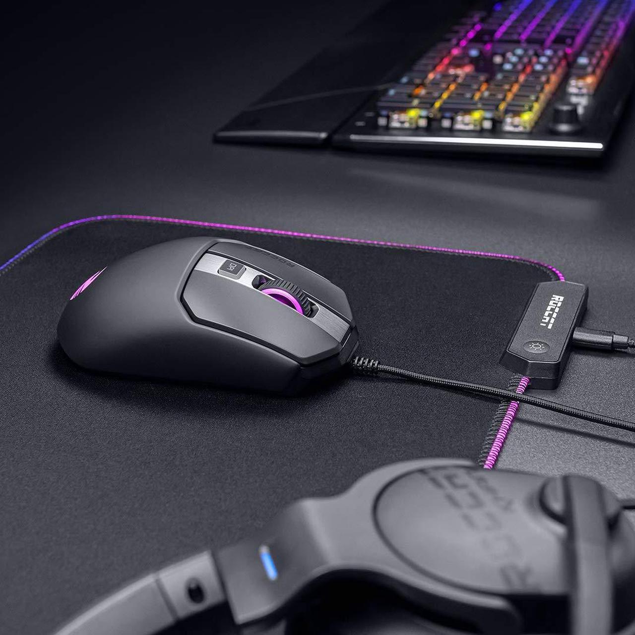 Alt view image 5 of 20 - Kain 120 Aimo RGB PC Gaming Mouse - Black