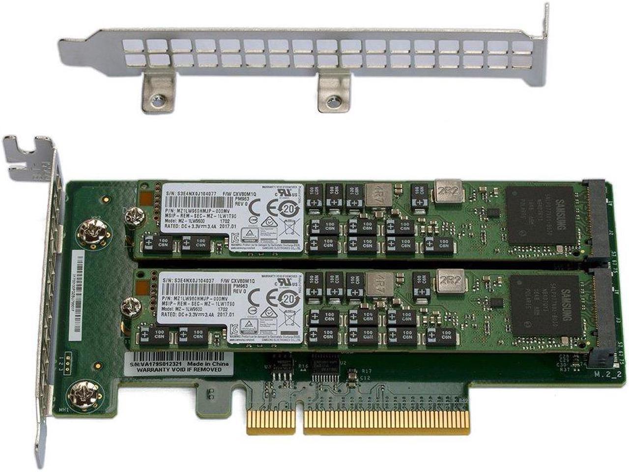 Alt view image 4 of 14 - Supermicro AOC-SLG3-2M2 PCIe Add-On Card for up to two NVMe SSDs - Bulk
