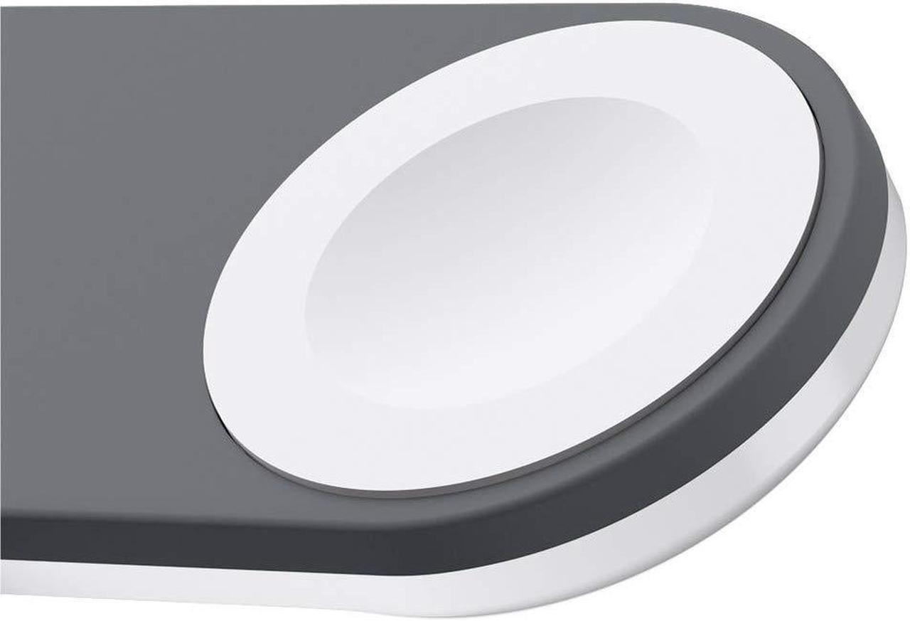 Alt view image 14 of 20 - BELKIN F8J237TTWHT PowerHouse White Charge Dock for Apple Watch + iPhone XS, iPhone XS Max, iPhone XR