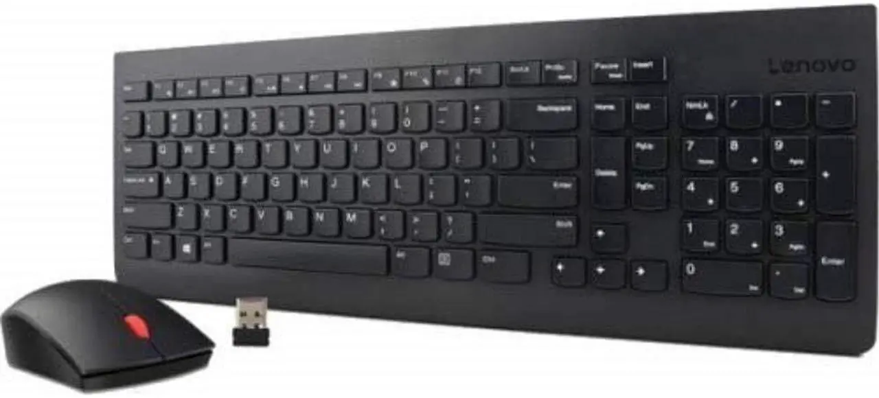 Alt view image 4 of 14 - Lenovo Essential Wireless Keyboard and Mouse Combo LA Spanish 171 (w/o Battery)