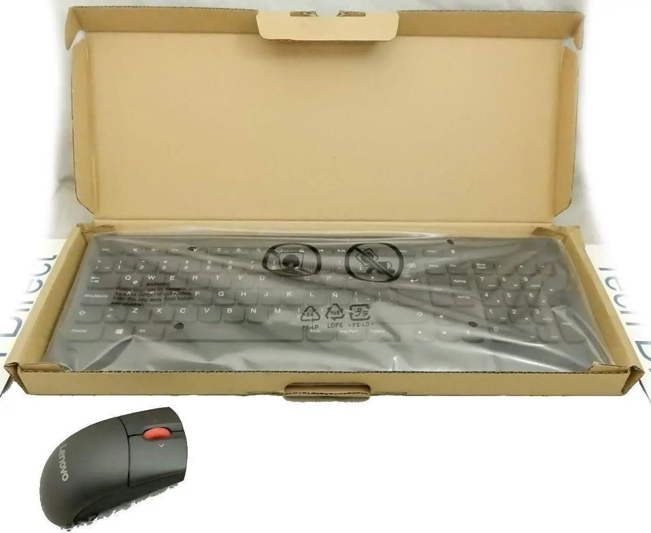 Alt view image 7 of 14 - Lenovo Essential Wireless Keyboard and Mouse Combo LA Spanish 171 (w/o Battery)