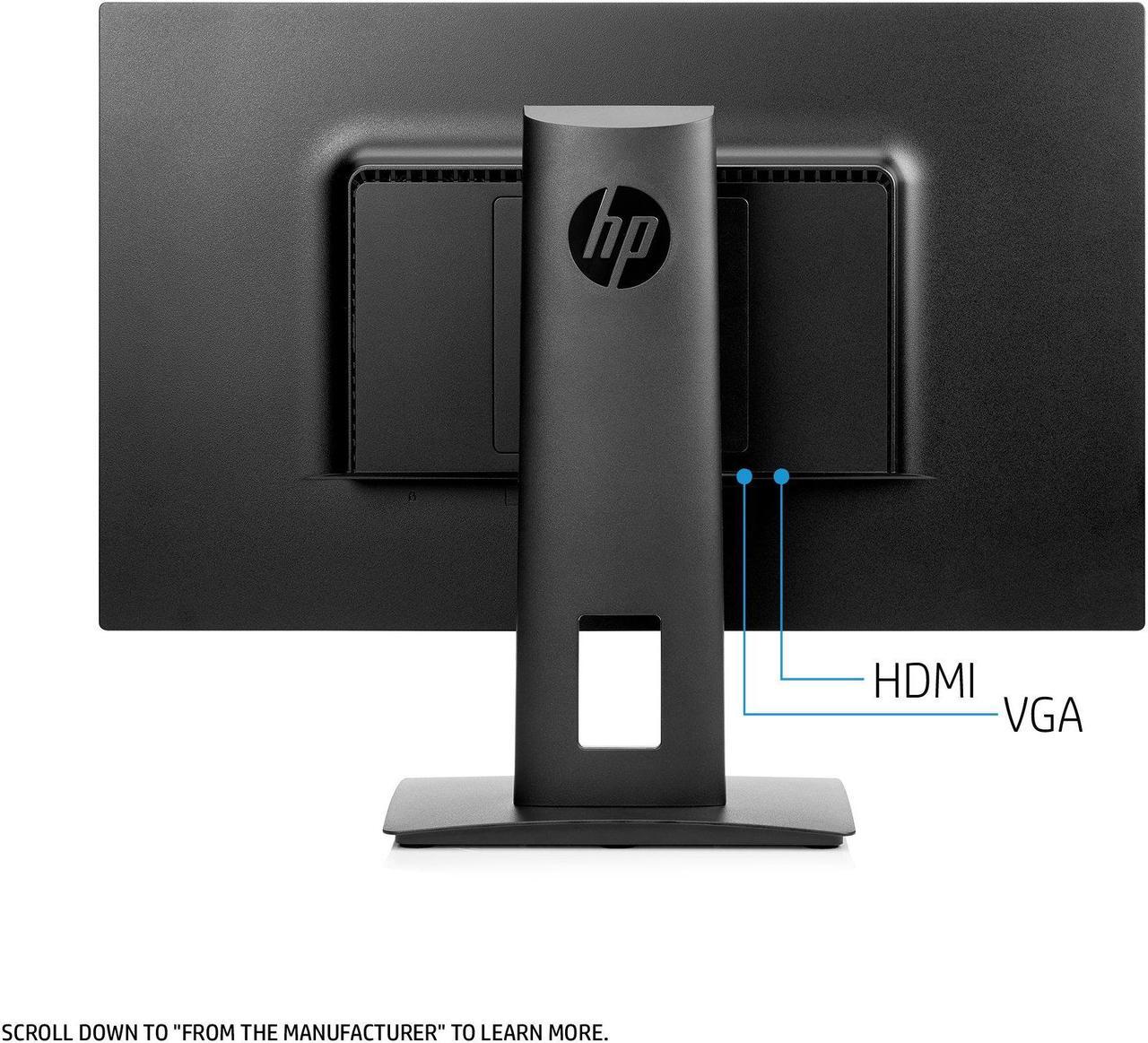 Alt view image 10 of 20 - HP VH240a 23.8" Full HD 1920 x 1080 60 Hz 5ms (GTG) HDMI, VGA LED Backlight IPS Monitor