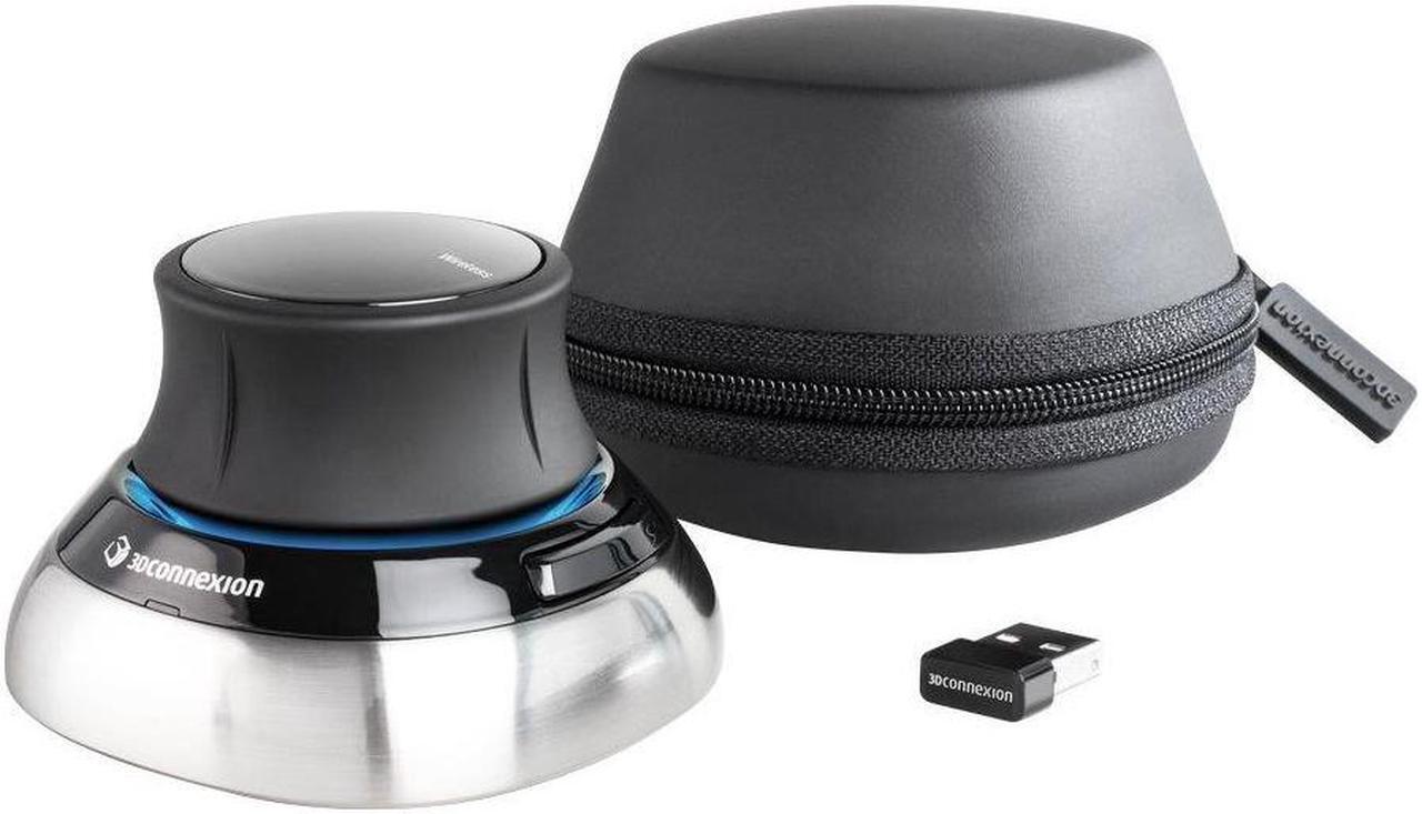 Alt view image 3 of 20 - 3Dconnexion SpaceMouse 3DX-700066 3D Mouse Black/Silver