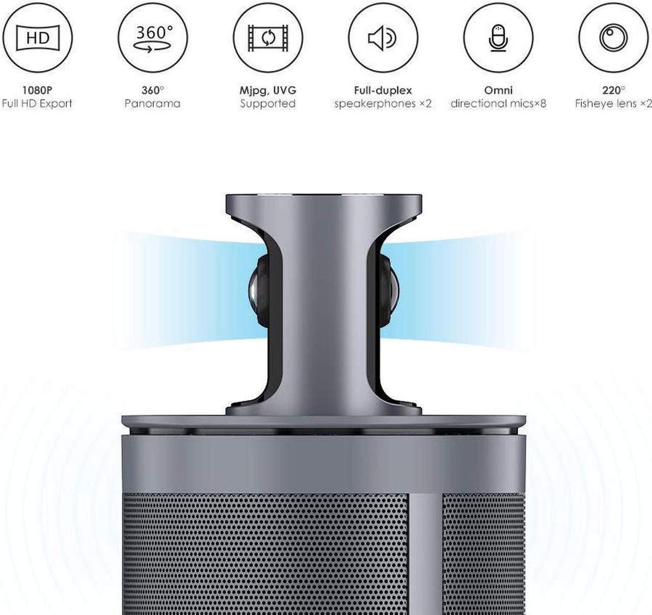 Alt view image 6 of 14 - KanDao Meeting 360°All-in-one conferencing Camera with Automatic Speaker Focus