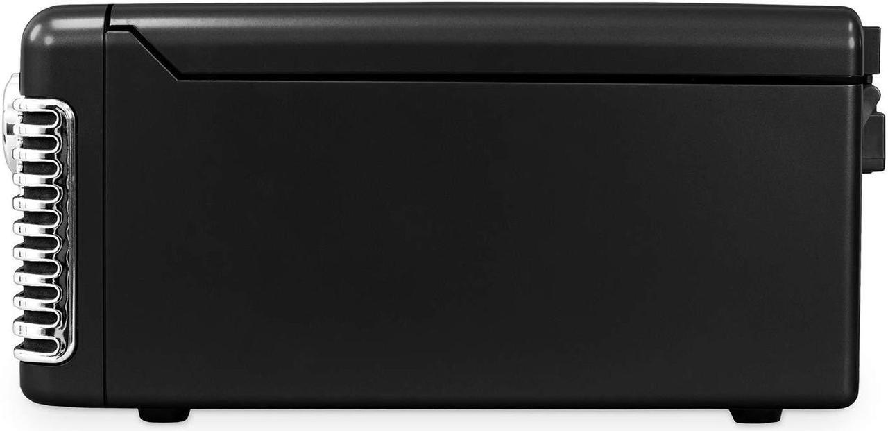 Alt view image 4 of 7 - Victrola 50's Retro 3-Speed Bluetooth Turntable with Stereo, CD Player and Speakers, Black