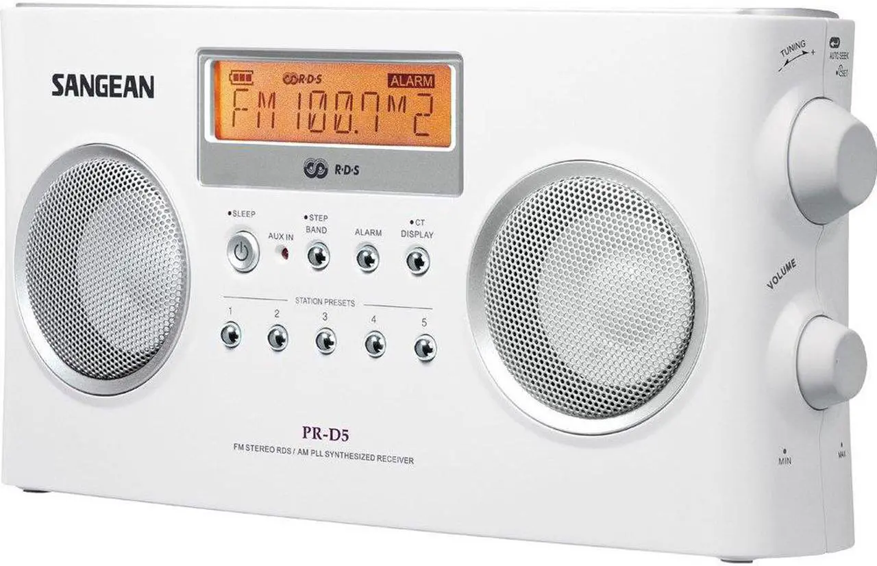 Alt view image 9 of 9 - Sangean AM / FM-Stereo Digital Tuning Radio PR-D5BK Black