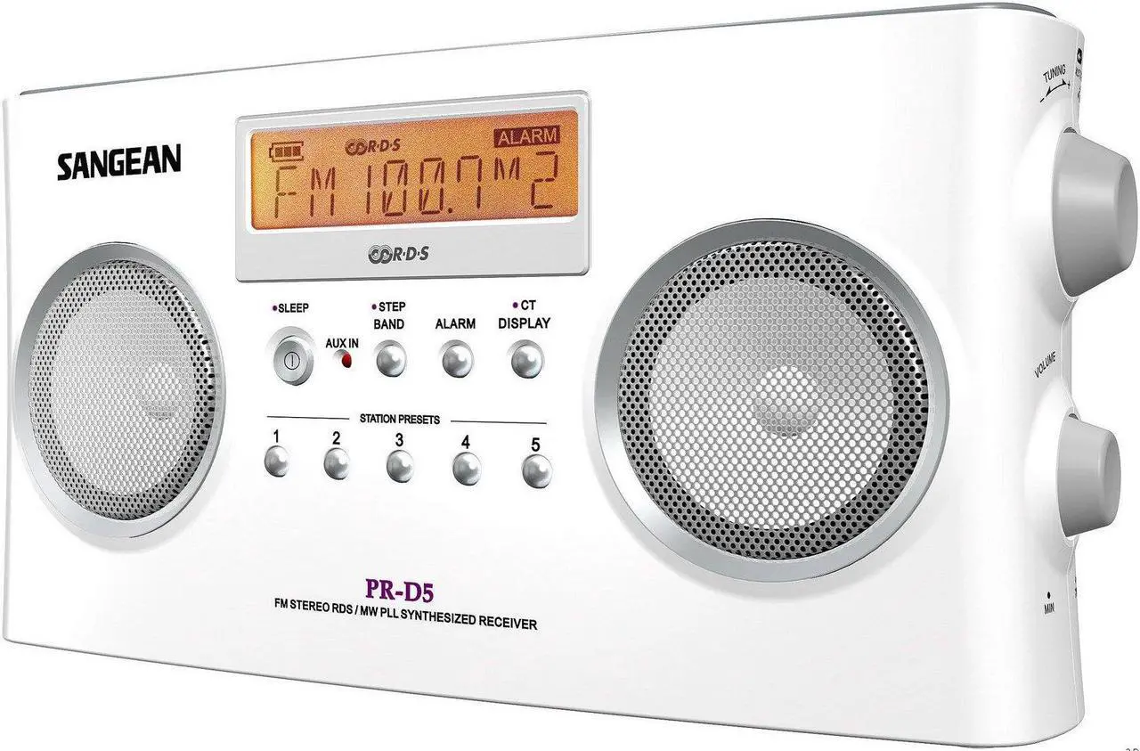 Alt view image 7 of 9 - Sangean AM / FM-Stereo Digital Tuning Radio PR-D5BK Black
