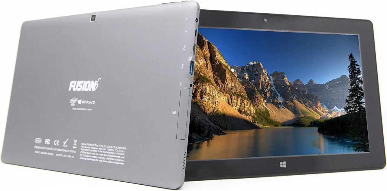 Alt view image 4 of 13 - 10" Windows 10 Fusion5 Ultra Slim Windows Tablet PC- (4GB RAM, 64GB Storage, FWIN232+ Model, Full Size USB 3.0, Intel Quad-core, 5MP and 2MP Dual Cameras, Bluetooth, October 2018 Model,Windows 10 S