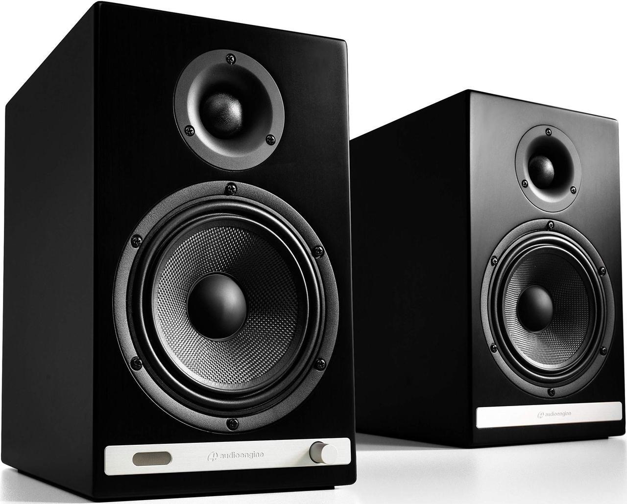Alt view image 2 of 7 - Audioengine HD6 150W Wireless Powered Bookshelf Speakers, Bluetooth aptX HD, USB 24-Bit DAC & Analog Amplifier (Black)