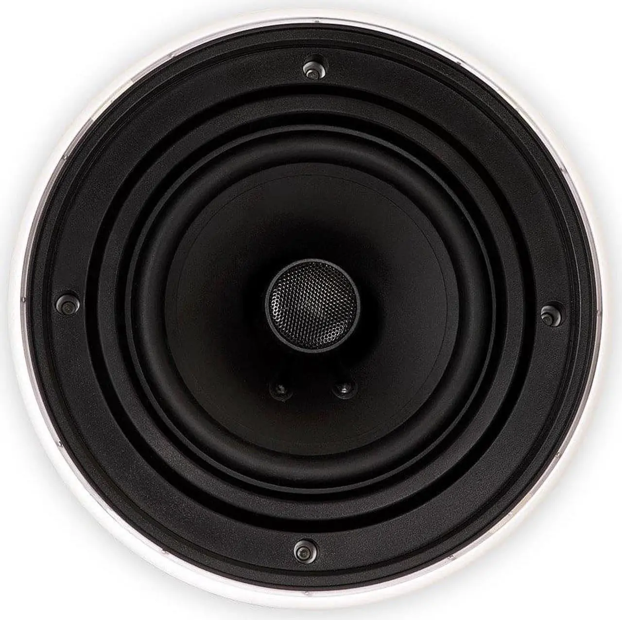 Alt view image 3 of 10 - Theater Solutions TSQ670 in Ceiling 70 Volt 6.5" Speakers Quick Install 4 Pair Pack