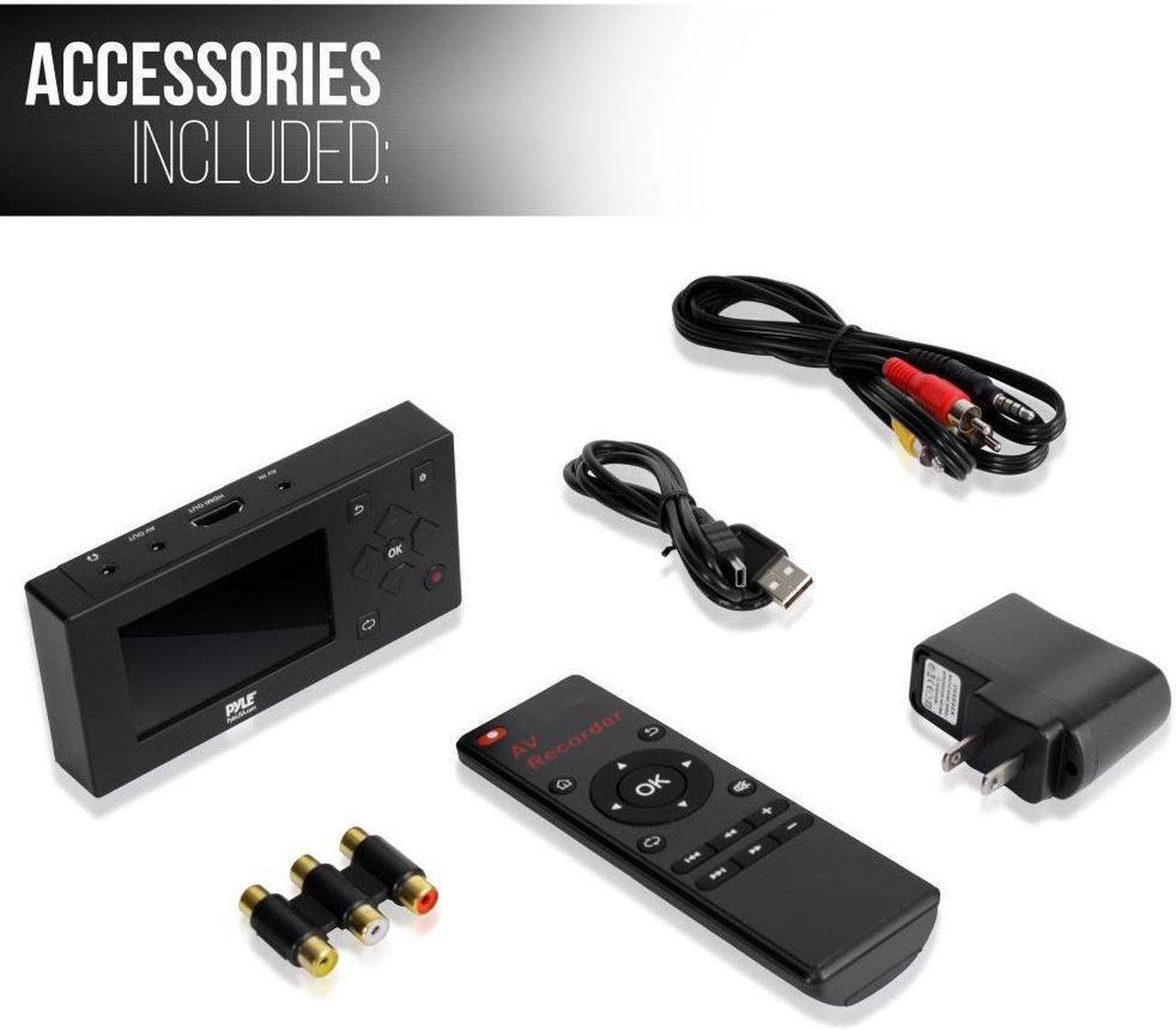 Alt view image 2 of 8 - Pyle Video Game Capture Card - w/ LCD Monitor-AV Recorder, HDMI Support, Full HD 1080P Digital Media File Creation System w/ Audio For USB, SD, PC, DVD, PS4, PS3, XBox One, XBox 360 and Wii - (PVRC49)