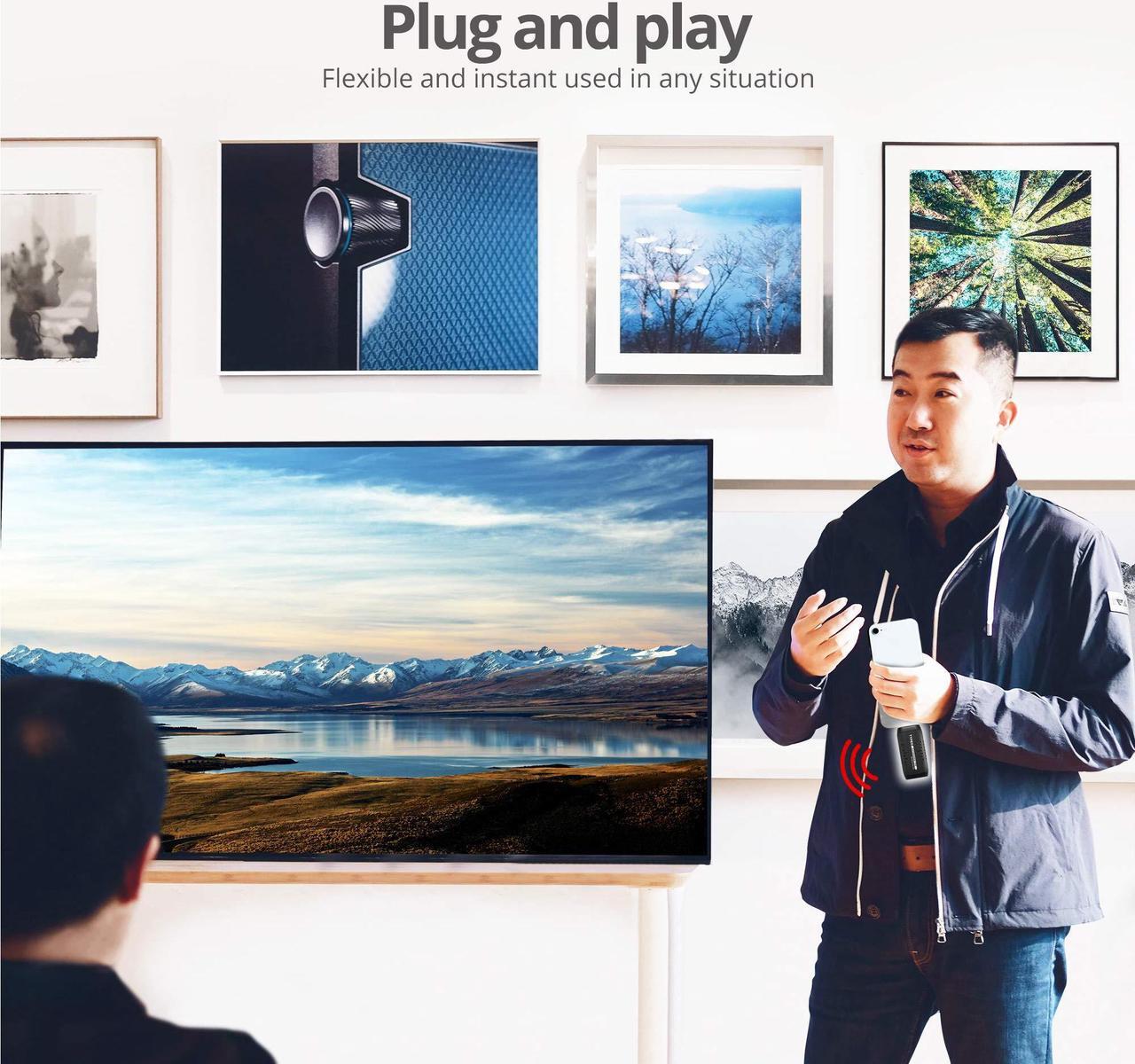 Alt view image 3 of 20 - SIIG USB-C AV Wireless Extender Kit, AV Transmitter & Receiver for HDMI Devices - 1080P 30M - Streaming from Laptop, PC, Cable, Netflix, YouTube, PS4 to HDTV/Projector (CE-H25J11-S1)