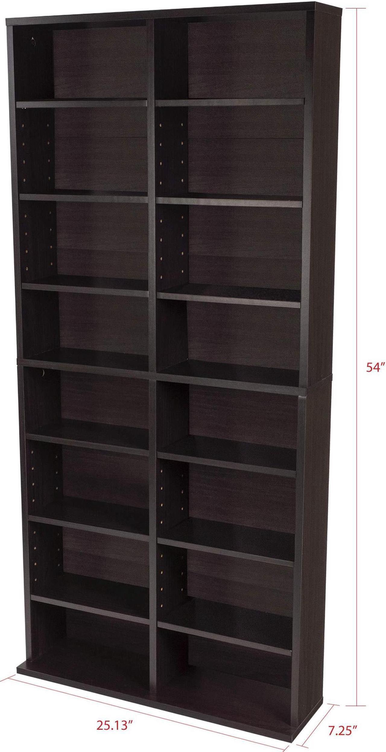 Alt view image 9 of 11 - Atlantic 38435719 Oskar 464 Media Cabinet - Espresso