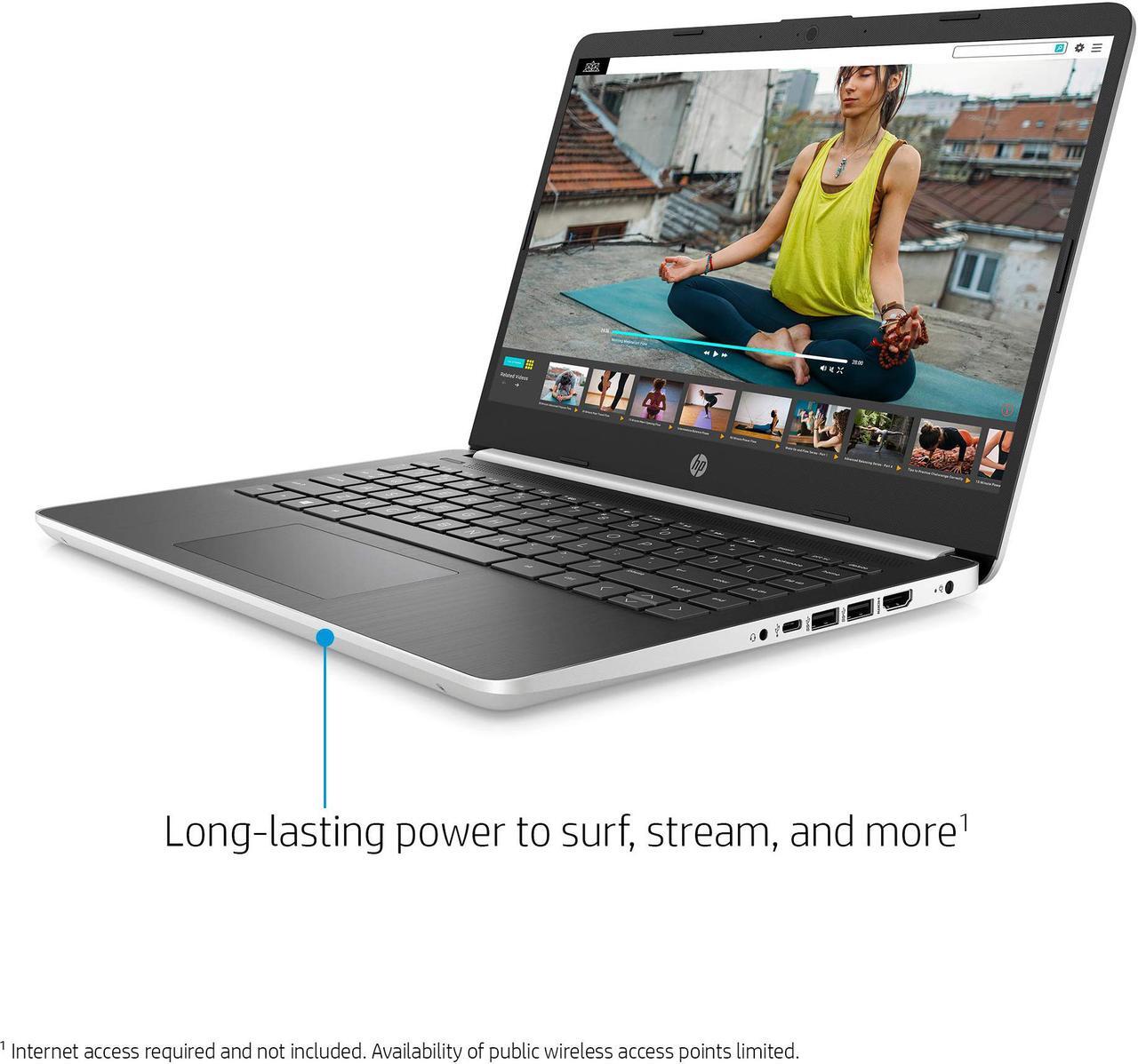 Alt view image 4 of 5 - HP 14-Inch Laptop, 10th Gen Intel Core i3-1005G1, 4 GB SDRAM, 128 GB Solid-State Drive, Windows 10 Home in S Mode (14-dq1010nr, Silver) (14-dq1010nr)