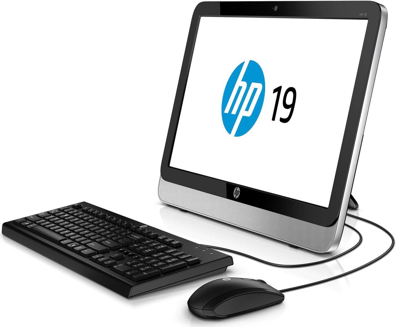Main image of HP 19-2113w 19.5" HD All-in-One PC Intel Celeron J1800 4GB DDR4 500GB HDD DVD Writer Windows 10