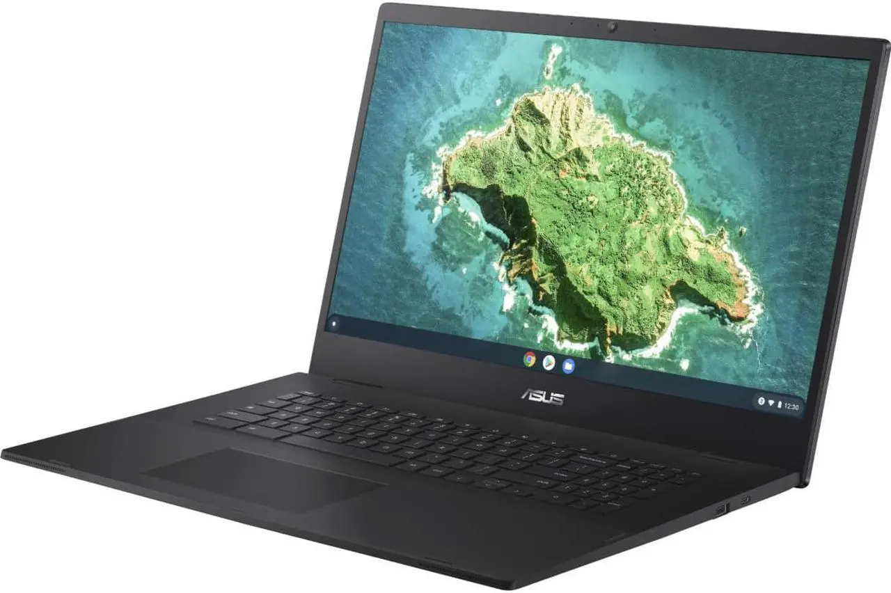Alt view image 3 of 6 - ASUS Chromebook CX1700CKA-WS44F-M 17.3" FHD 1920x1080 Laptop Celeron N4500 1.1GHz 4GB RAM 64GB eMMC Chrome OS
