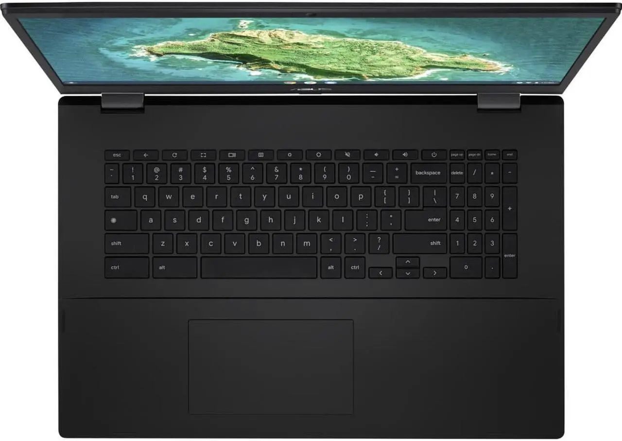 Alt view image 4 of 6 - ASUS Chromebook CX1700CKA-WS44F-M 17.3" FHD 1920x1080 Laptop Celeron N4500 1.1GHz 4GB RAM 64GB eMMC Chrome OS