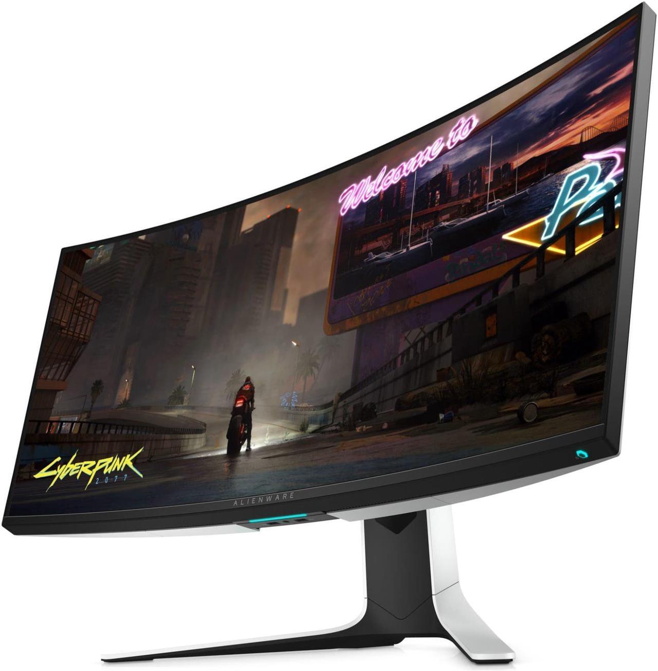 Alt view image 16 of 17 - Alienware 120Hz UltraWide Gaming Monitor 34 Inch Curved Monitor with WQHD (3440 x 1440) Anti-Glare Display, 2ms Response Time, Nvidia G-Sync, Lunar Light