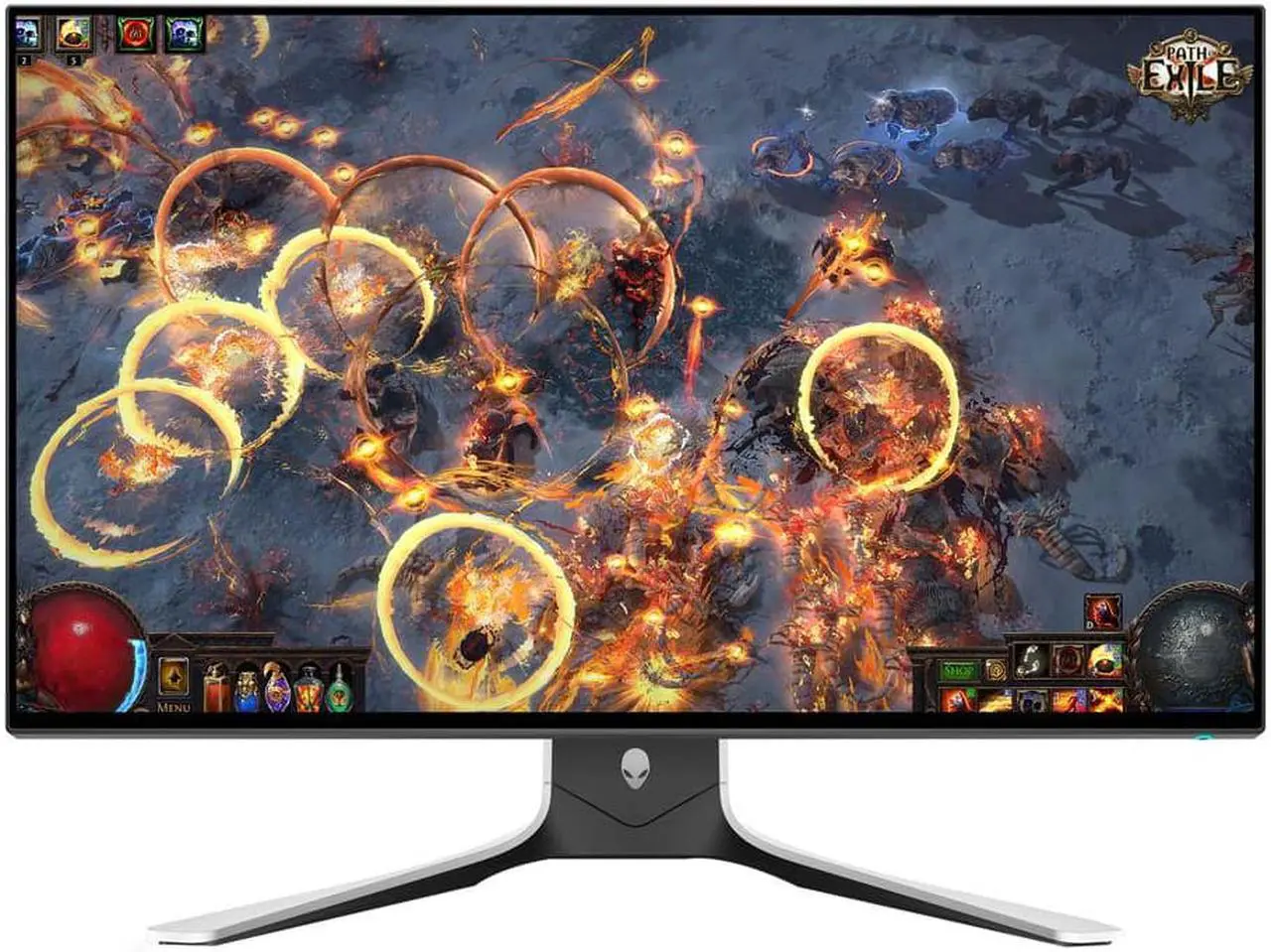 Alt view image 8 of 12 - Alienware 27 Gaming Monitor - AW2721D (Latest Model) - 240Hz, 27-inch QHD, Fast IPS Monitor with VESA DisplayHDR 600, NVIDIA G-SYNC Ultimate Certification and IPS Nano Color Technology, White, (XW3CK)