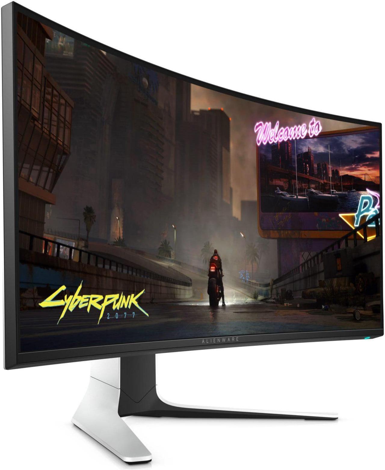Alt view image 15 of 17 - Alienware 120Hz UltraWide Gaming Monitor 34 Inch Curved Monitor with WQHD (3440 x 1440) Anti-Glare Display, 2ms Response Time, Nvidia G-Sync, Lunar Light