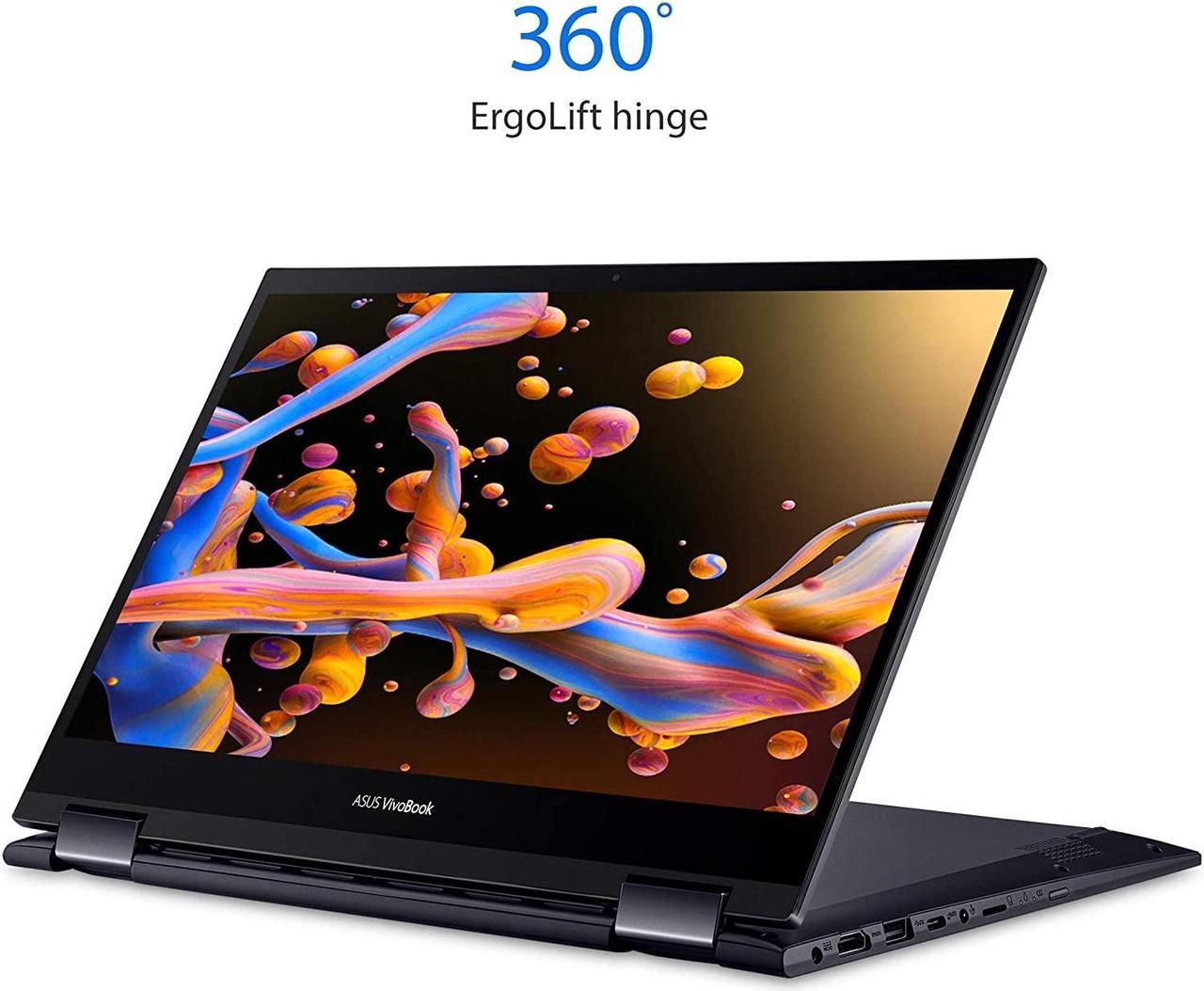 Alt view image 5 of 6 - ASUS VivoBook Flip TM420UA-WS51T 14" FHD 1920x1080 Touch Laptop AMD Ryzen 5 5500U 2.1GHz 8GB DDR4 RAM 256GB NVMe SSD AMD Radeon Win10 Home