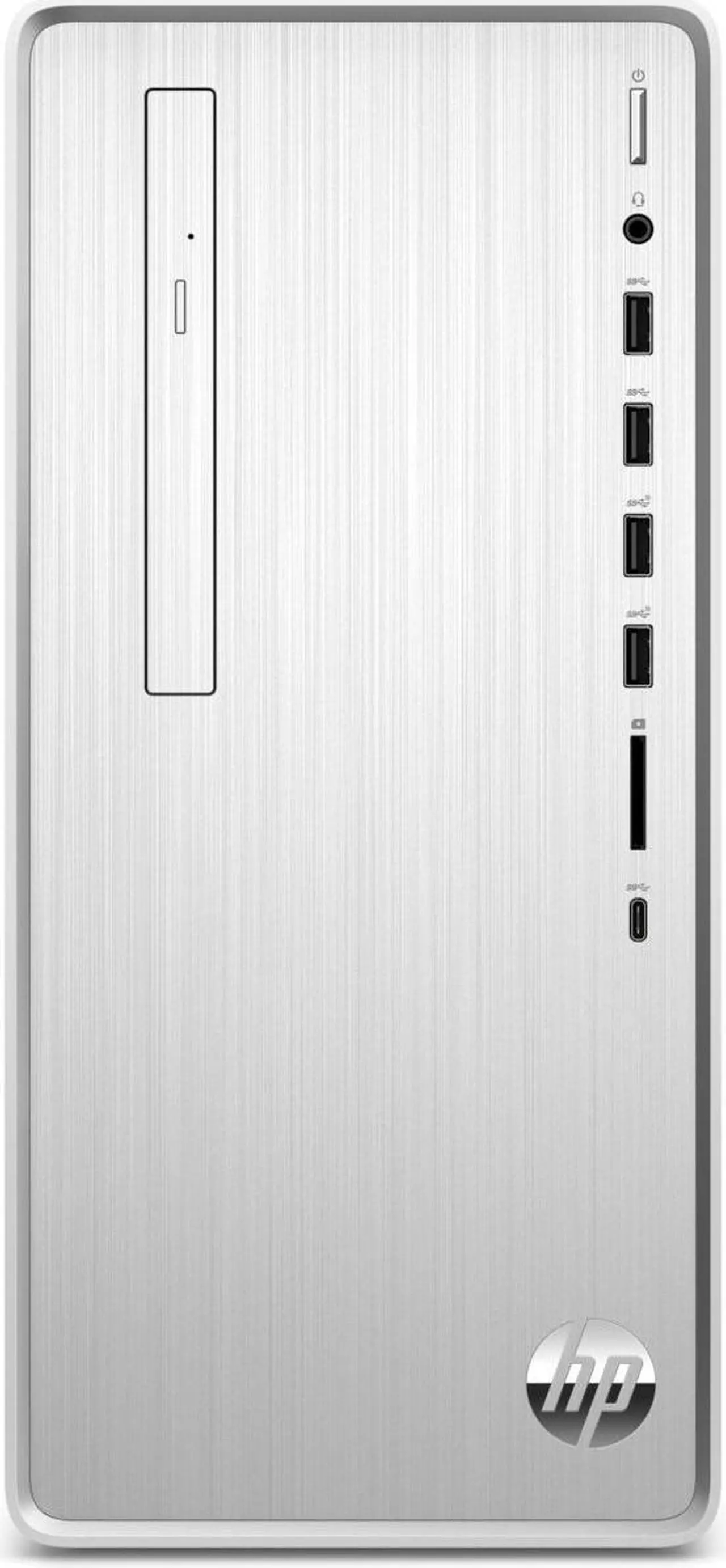 Main image of HP Pavilion TP01-2155M Desktop AMD Ryzen 3 5300G 4.0 GHz 8GB DDR4-3200 MHz RAM 1TB 7200 rpm SATA HDD+256GB PCIe NVMe SSD AMD Radeon Graphics Windows 11 Home, 20W70AA