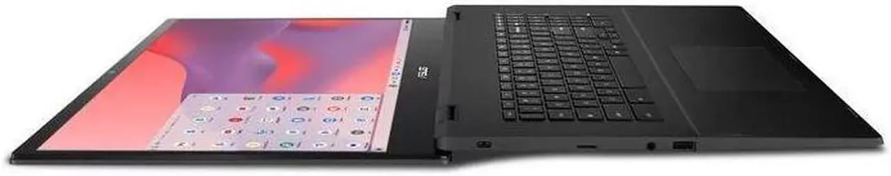 Alt view image 3 of 5 - ASUS Chromebook CX1700CKA-WS48F 17.3" FHD Laptop Intel Celeron N4500, Dual-core 1.1 GHz up to 2.8 GHz 4GB LPDDR4X RAM 128GB eMMC Intel UHD Graphics Chrome OS