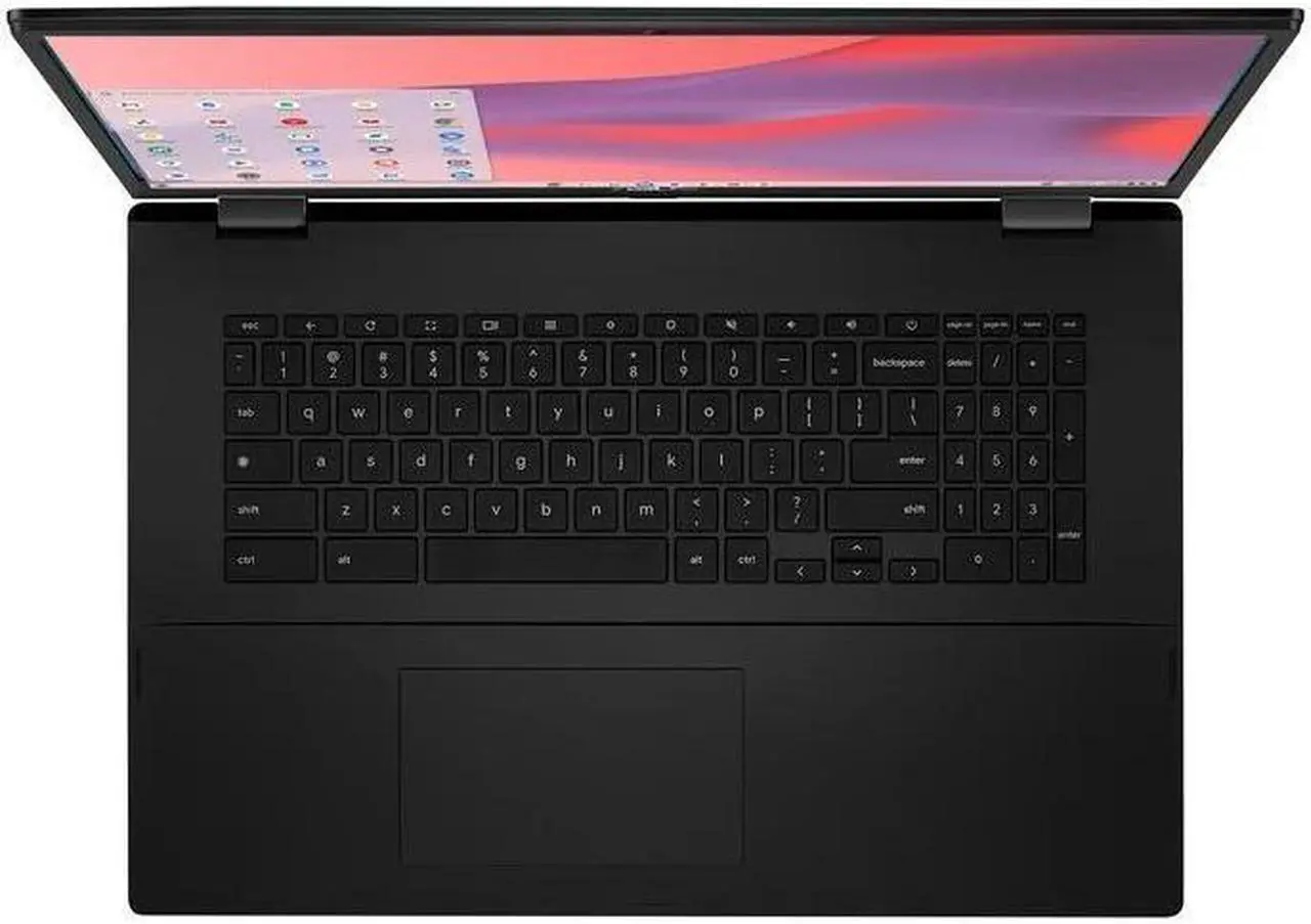 Alt view image 4 of 5 - ASUS Chromebook CX1700CKA-WS48F 17.3" FHD Laptop Intel Celeron N4500, Dual-core 1.1 GHz up to 2.8 GHz 4GB LPDDR4X RAM 128GB eMMC Intel UHD Graphics Chrome OS