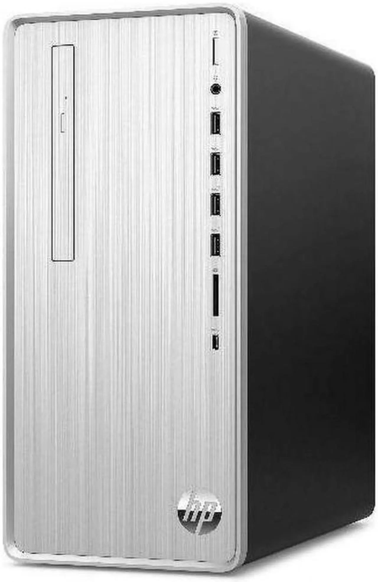 Alt view image 2 of 2 - HP Pavilion TP01-2137c AMD Ryzen 5 5600G 3.9 GHz up to 4.4 GHz 12GB DDR4 1TB 7200 rpm SATA HDD 256GB PCIe NVMe SSD Windows 11 Home Desktop, Silver - 318H8AA