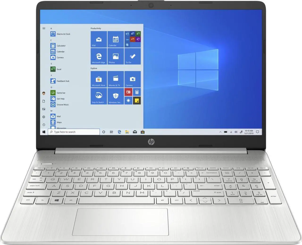 Main image of HP 15-dy0025tg 15.6" HD Laptop Intel Pentium Silver N5030 1.1 GHz up to 3.1 GHz Intel UHD Graphics 605 8GB DDR4-2400 RAM 256GB PCIe NVMe M.2 SSD Windows 10 Home in S mode - 3Y7Q1UA