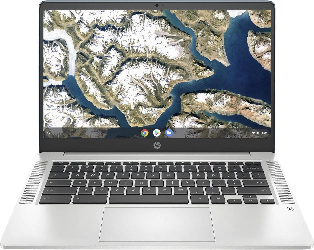 Alt view image 2 of 19 - HP Chromebook 14a-na0120nr 14" HD Laptop Intel Celeron N4020 1.10GHz up to 2.80GHz Dual-core, Intel UHD Graphics 600 4GB LPDDR4-2400 RAM 32GB eMMC Chrome OS