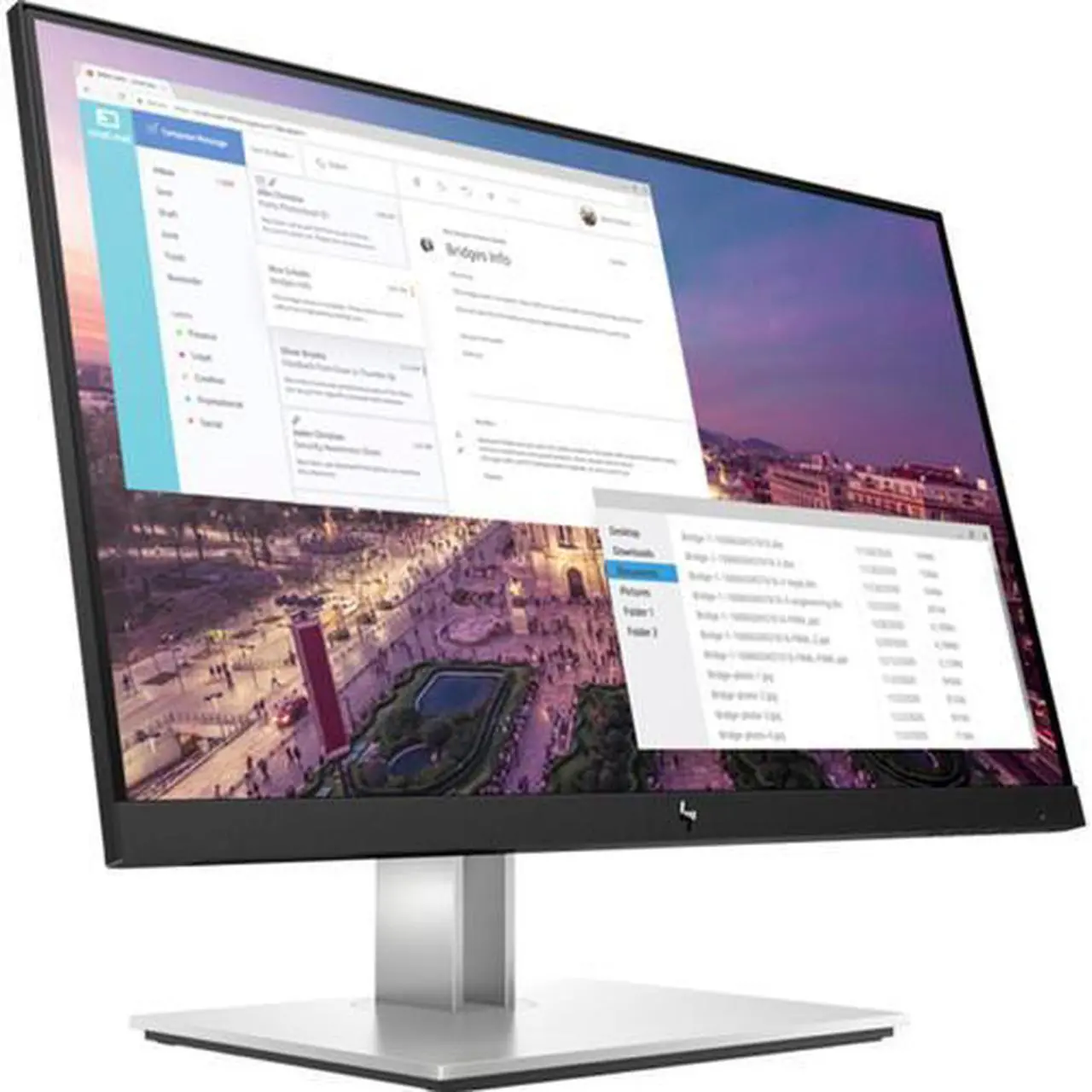 Alt view image 5 of 9 - HP E23 G4 23" FHD IPS 60 Hz 250 cd/m² 5ms GtG Contrast ratio 1000:1 VESA Mounting 100 mm 16.7 Million Colors USB VGA HDMI Low blue light mode Anti-glare Monitor - 9VF96AA