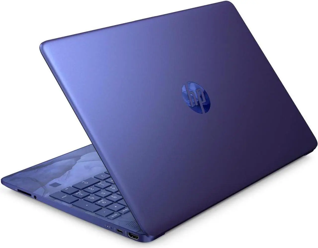 Alt view image 3 of 5 - HP 15-dy0703ds 15.6" HD Laptop Intel Celeron N4120 1.10GHz up to 2.60GHz Intel UHD Graphics 600 4GB DDR4-2400 MHz RAM 128GB SATA 3 TLC M.2 SSD Windows 11 Home, Blue - 6Z9N4UA