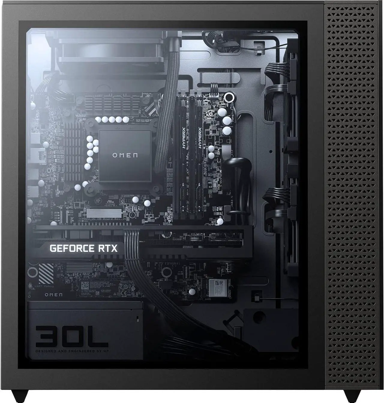 Alt view image 3 of 4 - HP OMEN 30L GT13-0024 Desktop AMD Ryzen 7 3700X 3.6 GHz up to 4.4 GHz NVIDIA GeForce RTX 2060 16GB DDR4-3200 RAM 256GB PCIe NVMe M.2 SSD 1TB HDD Windows 11 Home - 9EE29AA