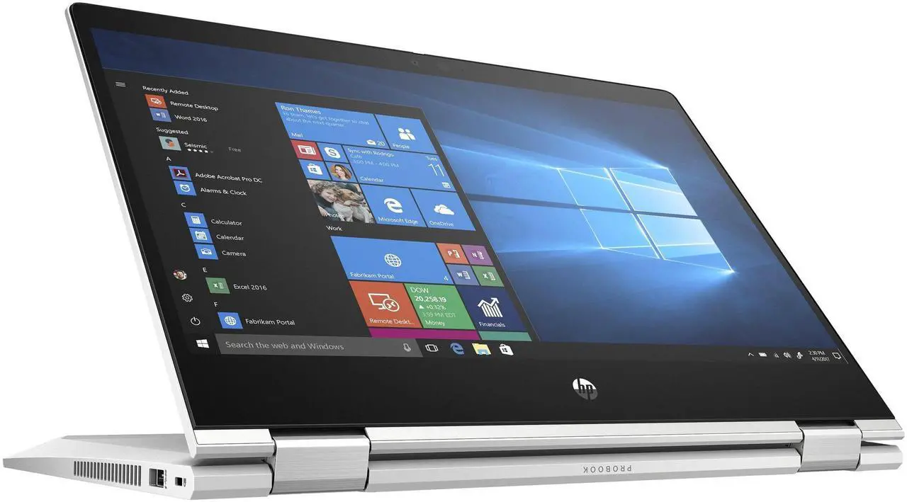 Alt view image 6 of 6 - HP ProBook x360 435 G7 13.3" FHD IPS Touchscreen AMD Ryzen 7 PRO 4750U 1.7 GHz up to 4.1 GHz 16GB DDR4 RAM 512GB SSD AMD Radeon Graphics Fingerprint Reader Windows 11 Pro Laptop - 226V3UC-I034