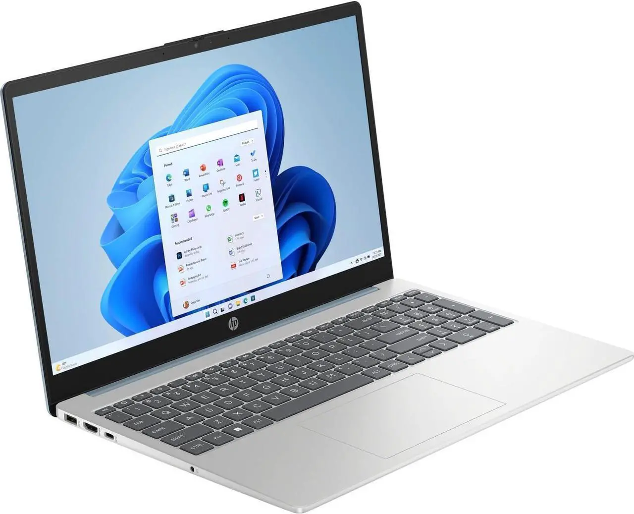 Alt view image 3 of 5 - HP 15-fd0055tg 15.6" FHD Intel Core i3-N305 3.8 GHz 8GB DDR4-3200 MHz RAM 256GB SSD Intel UHD Graphics Windows 11 Home in S mode Laptop - 8C344UA