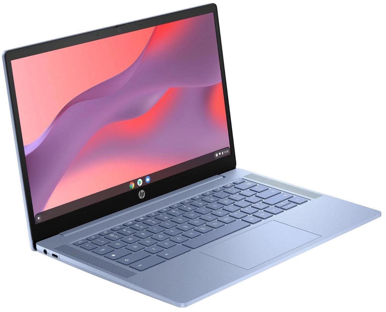 Alt view image 10 of 13 - HP 14a-nf 14" HD Touchscreen Chromebook Intel N100 4GB RAM 64GB SSD ChromeOS