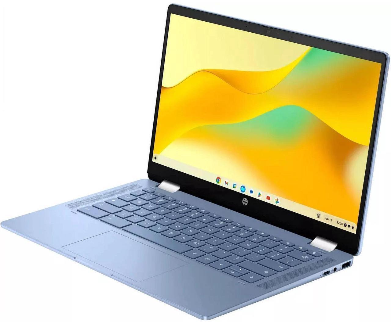 Alt view image 2 of 4 - HP Chromebook 14a-nf0102ds 14" Intel Processor N100up to 3.4 GHz 4GB RAM 128GB UFS Intel UHD Graphics ChromeOS, Sky Black - A02NDUA
