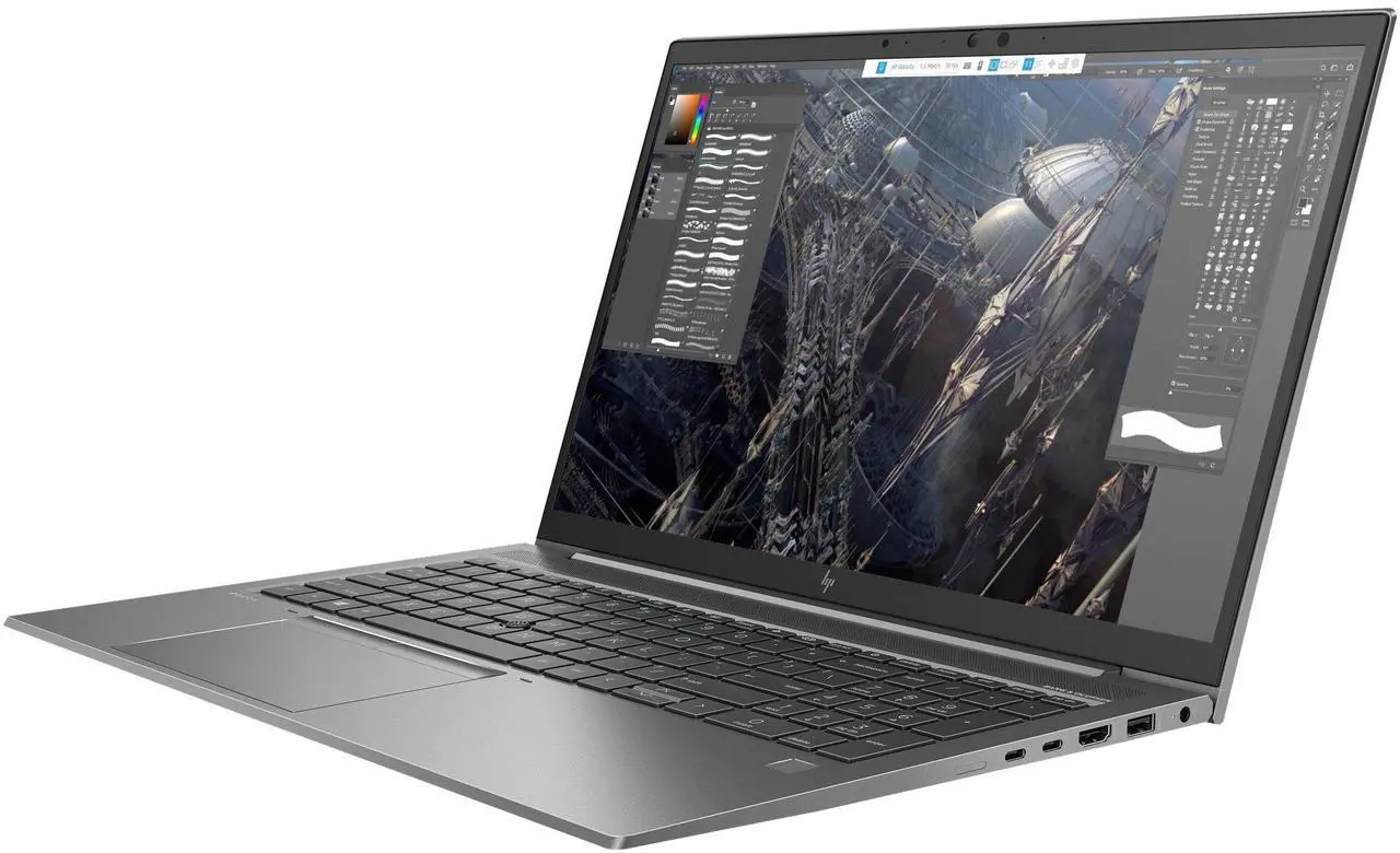 Alt view image 2 of 6 - HP ZBook Firefly 15 G7 Mobile Workstation 15.6" FHD IPS Intel Core i7-10810U 1.1 GHz up to 4.9 GHz 16GB DDR4 512GB SSD Quadro P520 Backlit KB, Windows 11 Pro Laptop, Gray - 39P24UC-I065
