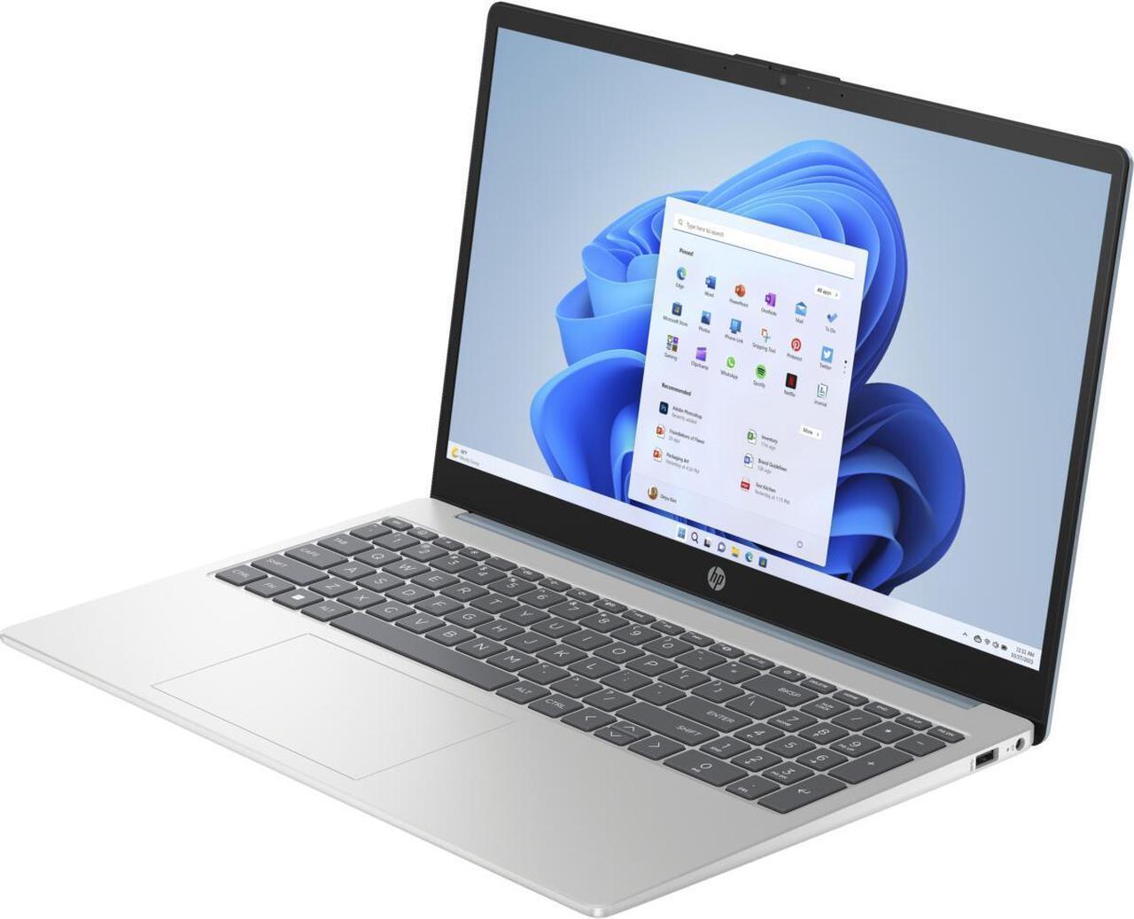 Alt view image 2 of 5 - HP 15-fd0753ds 15.6" Touch Intel Core i3-N305 up to 3.8 GHz 8GB DDR4-3200 RAM 512GB PCIe NVMe M.2 SSD Intel UHD Graphics Windows 11 Home Laptop - 9A0U1UA