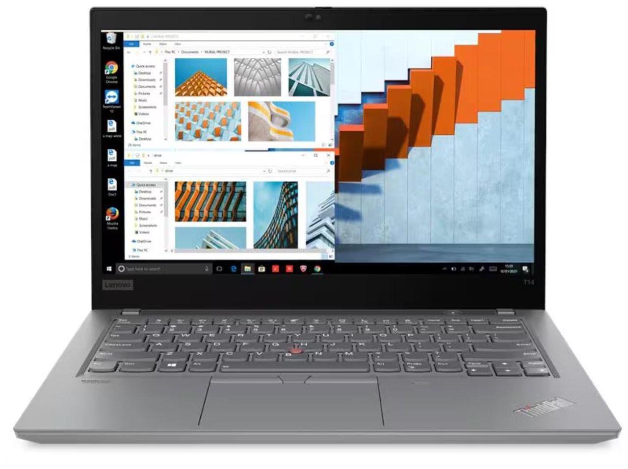 Main image of Lenovo ThinkPad T14 Gen 2i 14" FHD Touch Intel Core i5-1145G7 2.60 GHz up to 4.4GHz 16GB DDR4 256GB NVMe SSD Intel Iris Xe Graphics Backlit KB, Windows 11 Pro Laptop, Gray - 20W1S6EY00-I403