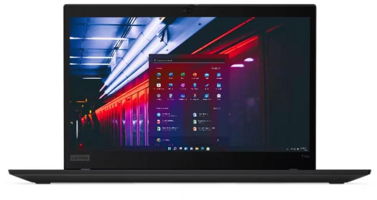 Main image of Lenovo ThinkPad T14s Gen 1 14.0" FHD IPS AMD Ryzen 7 PRO 4750U 1.7 GHz up to 4.1 GHz 16GB RAM 256GB SSD AMD Radeon Graphics Windows 11 Pro Laptop, Black - 20UJS1LP05