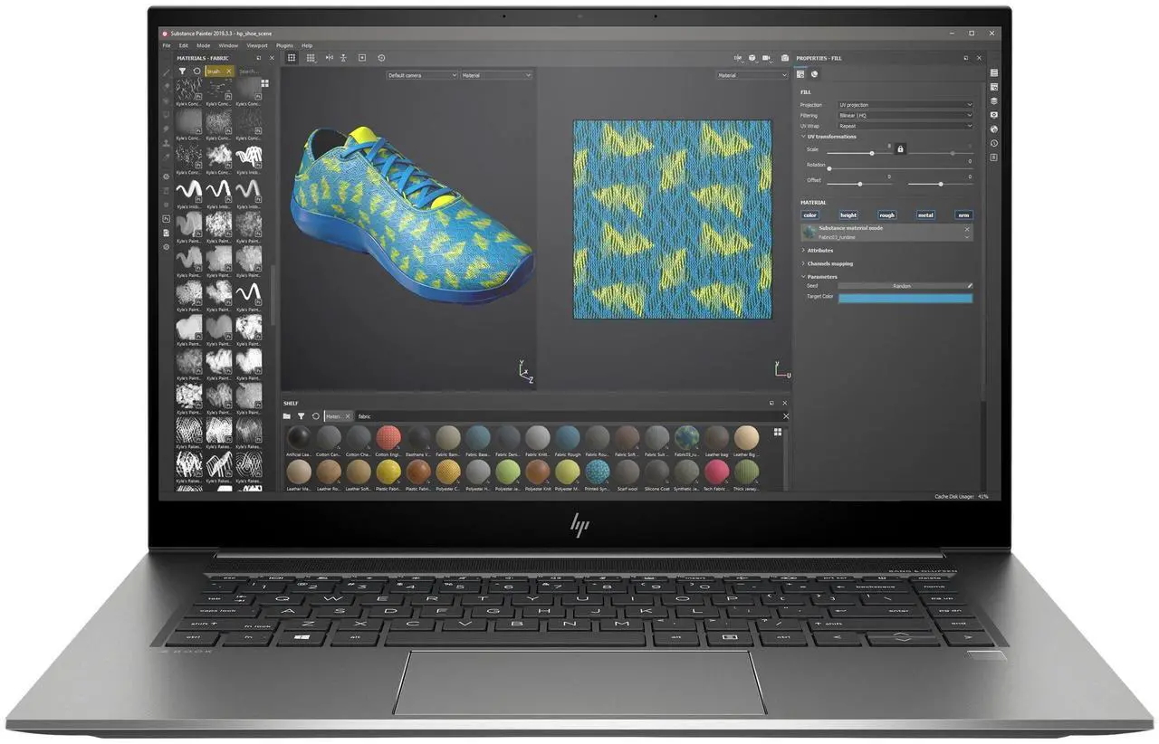 Main image of HP ZBook Studio G7 15.6" FHD IPS Intel Core i7-10850H 2.7 GHz up to 5.1 GHz 32GB DDR4 512GB PCIe NVMe M.2 SSD NVIDIA Quadro T1000 Windows 11 Pro Laptop, Gray - 36L02UC
