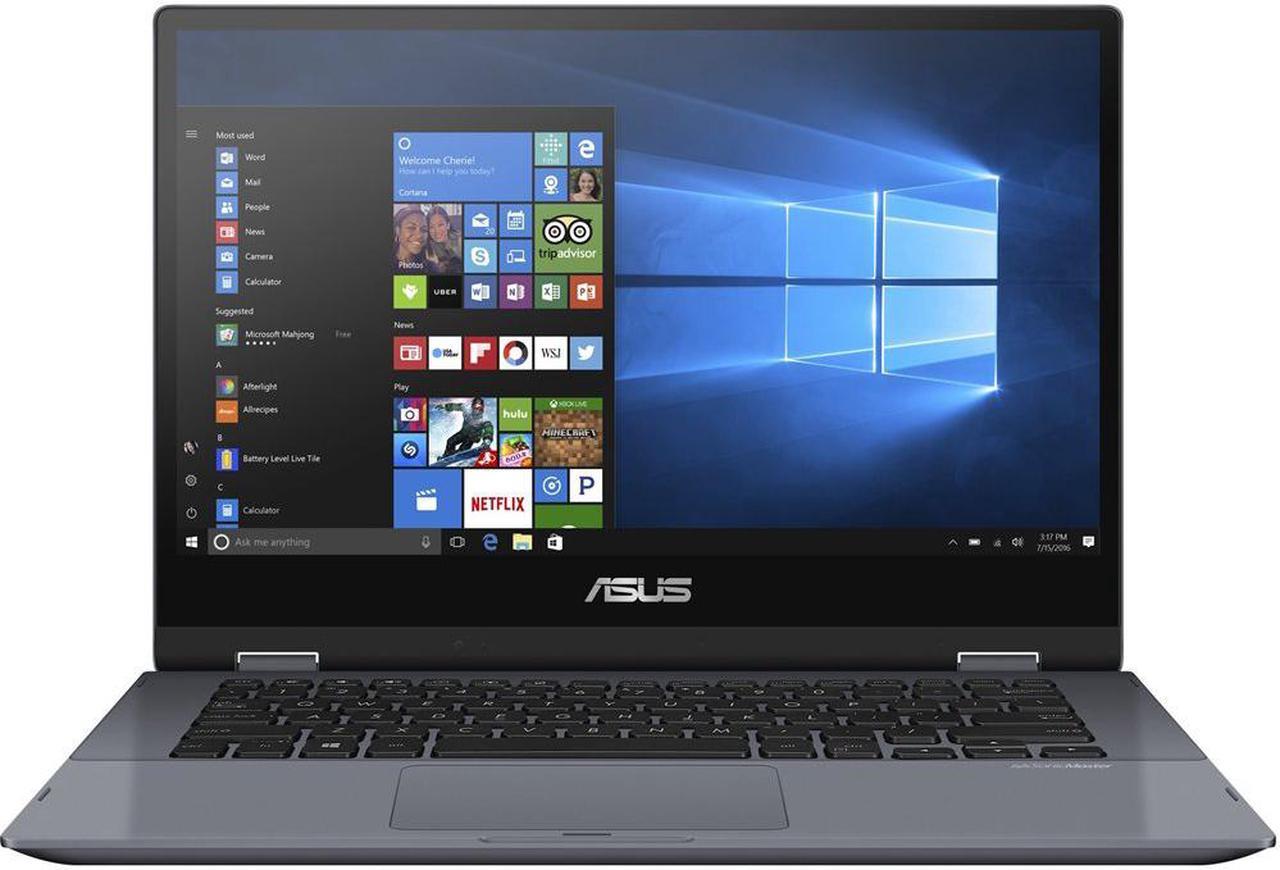 ASUS VivoBook Flip 14 TP412FA-OS31T Intel Core i3-8145u 2.1GHz 4GB 128GB SSD Intel UHD Graphics 620 14.0" Touchscreen Windows 10 in S mode