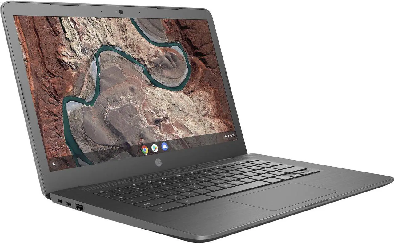 Alt view image 4 of 6 - HP Chromebook 14-db0020nr 14" HD WLED (1366 x 768) AMD Dual-Core A4-9120 2.2GHz, 4 GB SDRAM, 32 GB eMMC, Radeon R4 Graphics, Chrome OS